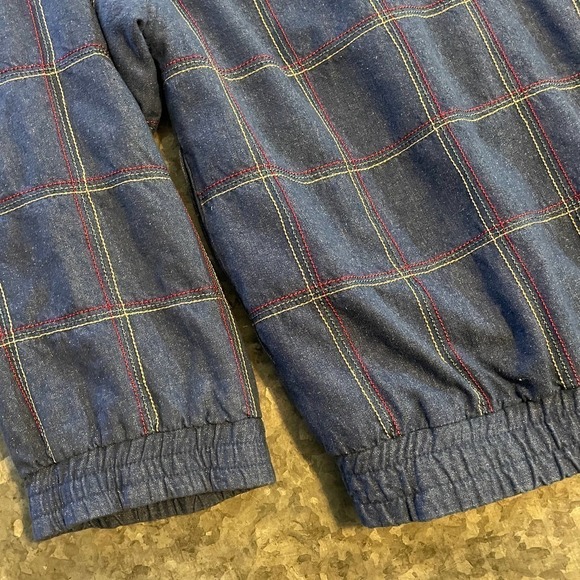 Vintage Great Cavalier St. Paul Silk Denim Embroidered Bomber Jacket Womens XL - Picture 11 of 12